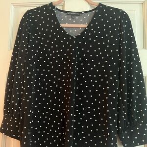 Adrianna Pappel polka dot blouse